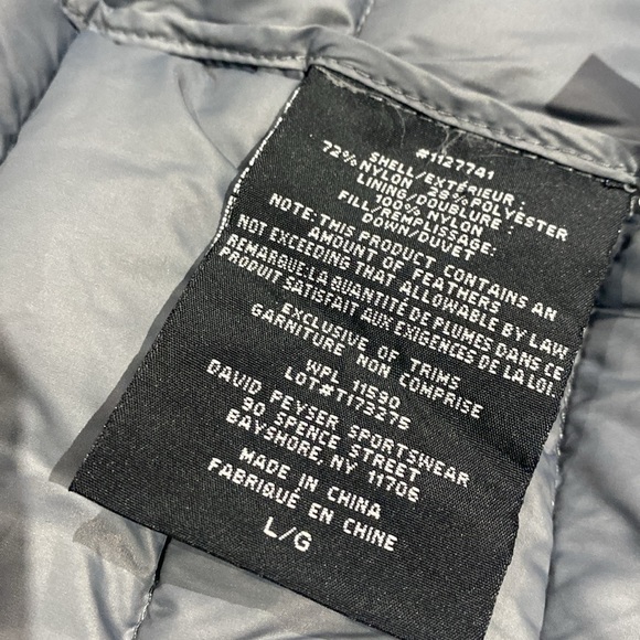 32 Degrees Insulated Down Vest in Grey Size Large - Picture 4 of 6